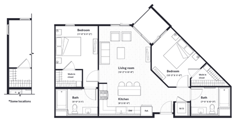 the floor plan of the house with the different rooms